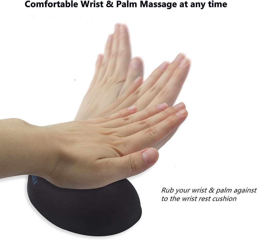 BRILA Ergonomic Memory Foam Mouse Wrist Rest Support Pad Cushion for Computer, -