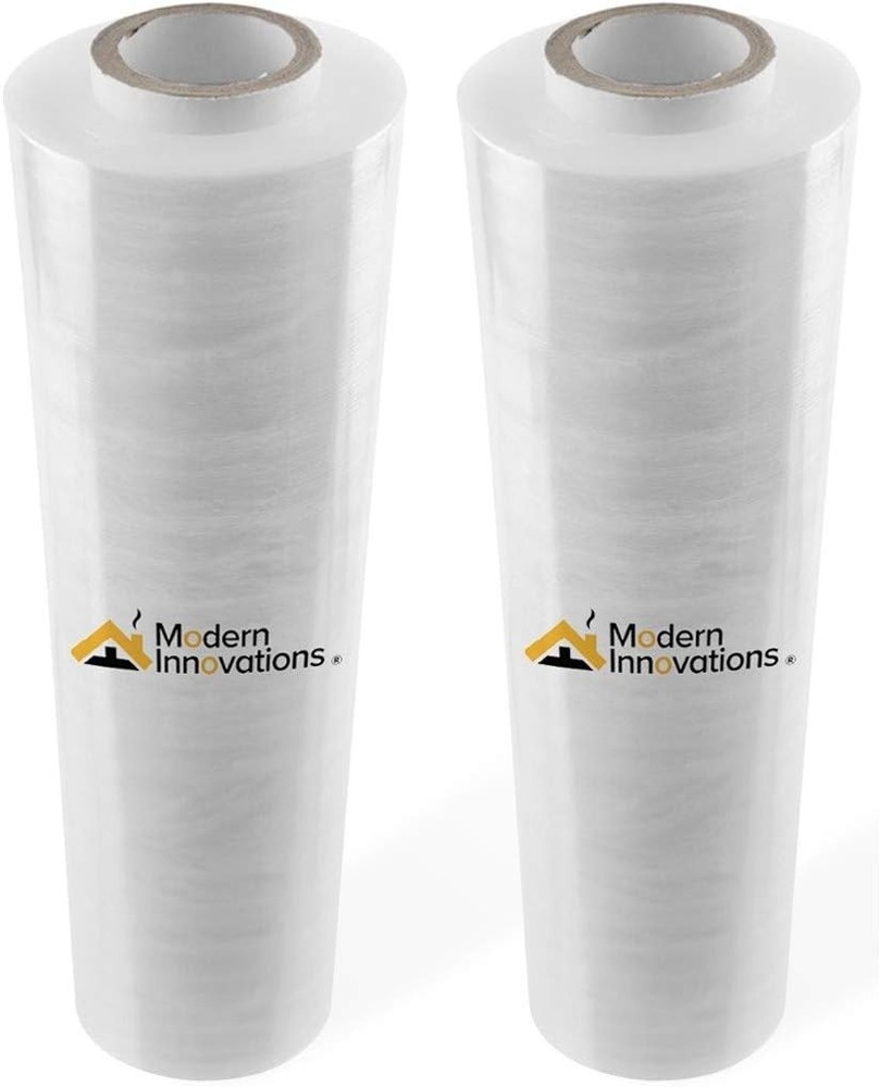 Weather-Resistant 15'' Stretch Wrap - 2 Rolls, 2000ft for All Your Moving Needs