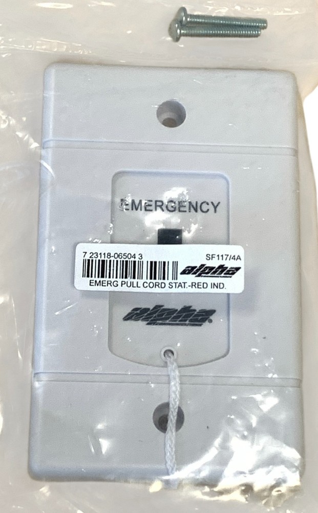 Alpha Communications SF117/4A Emergency Pull Cord with Red Indicator