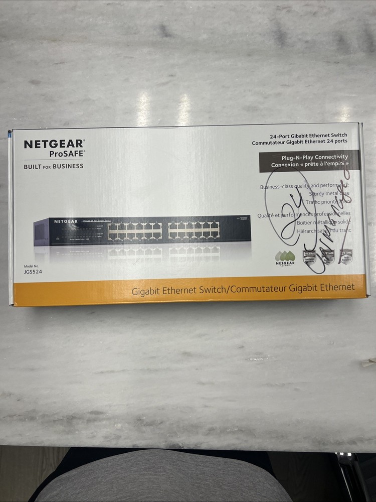 NETGEAR JGS524 ProSafe 24-Ports External Switch Sealed