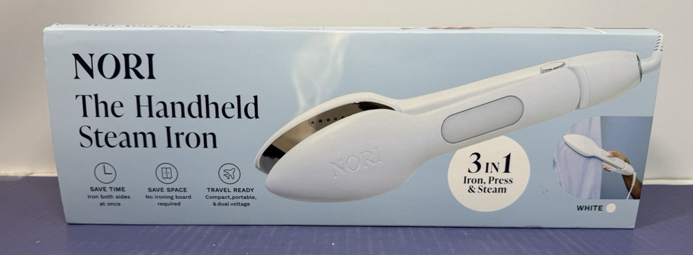 Nori Press Handheld Steam Iron - White