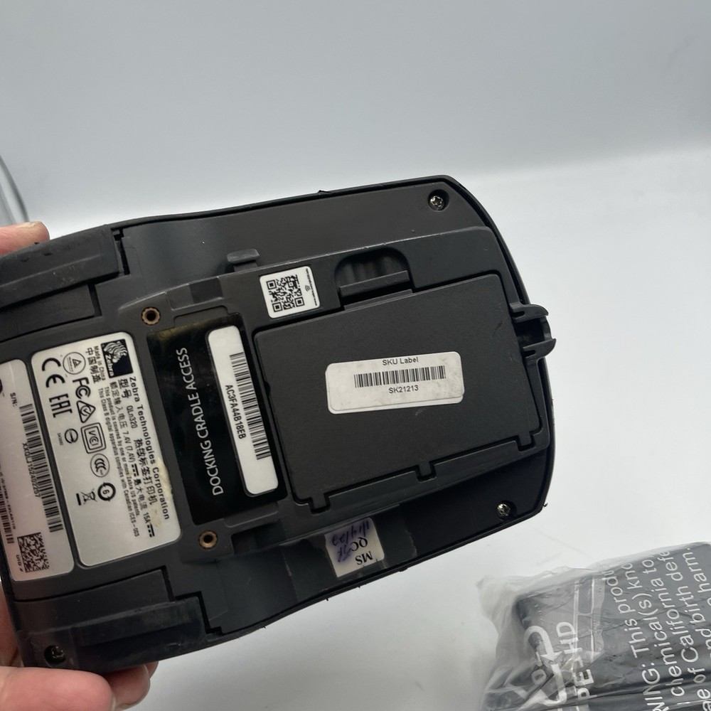 Zebra QLN320 Barcode Printer, WiFi, Bluetooth, Charger, And Battery