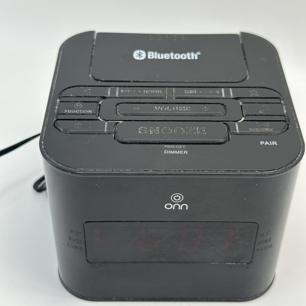 onn bluetooth Clock radio