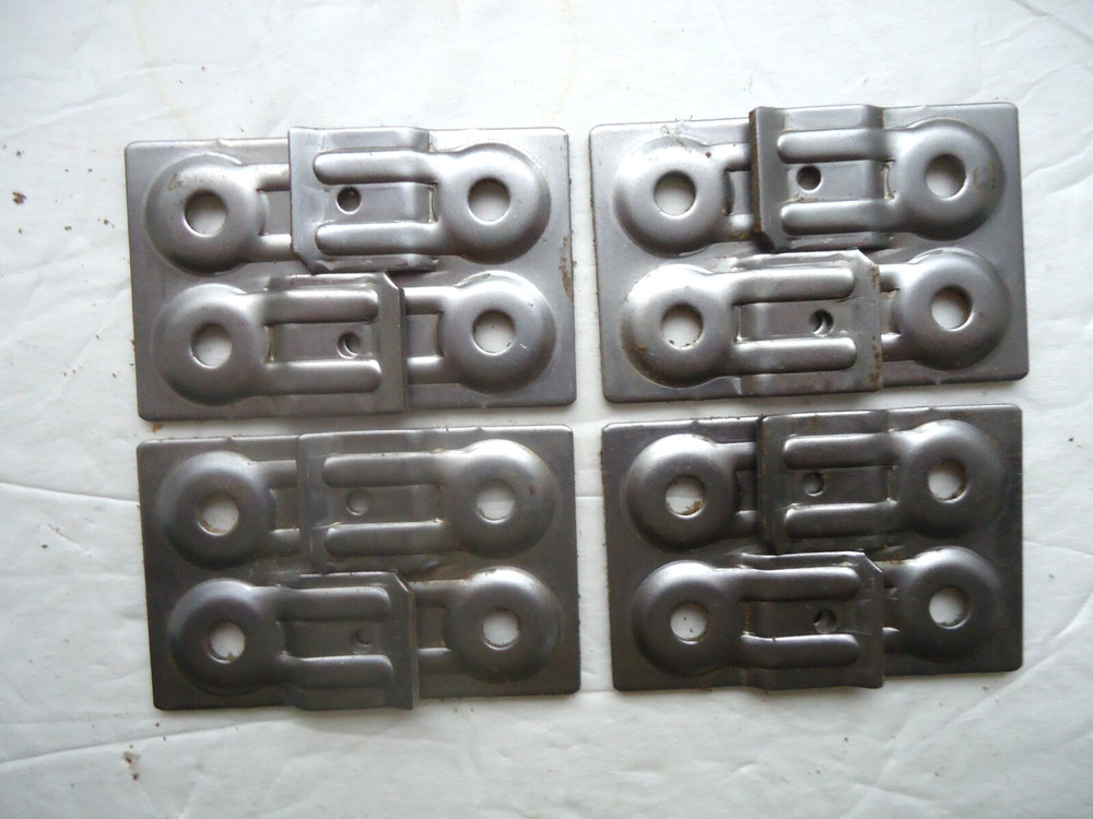 SIX SETS TABLE LEAF ALIGNERS (12 alignment plates) NOTE:ONLY 4 SETS ARE IN PICS