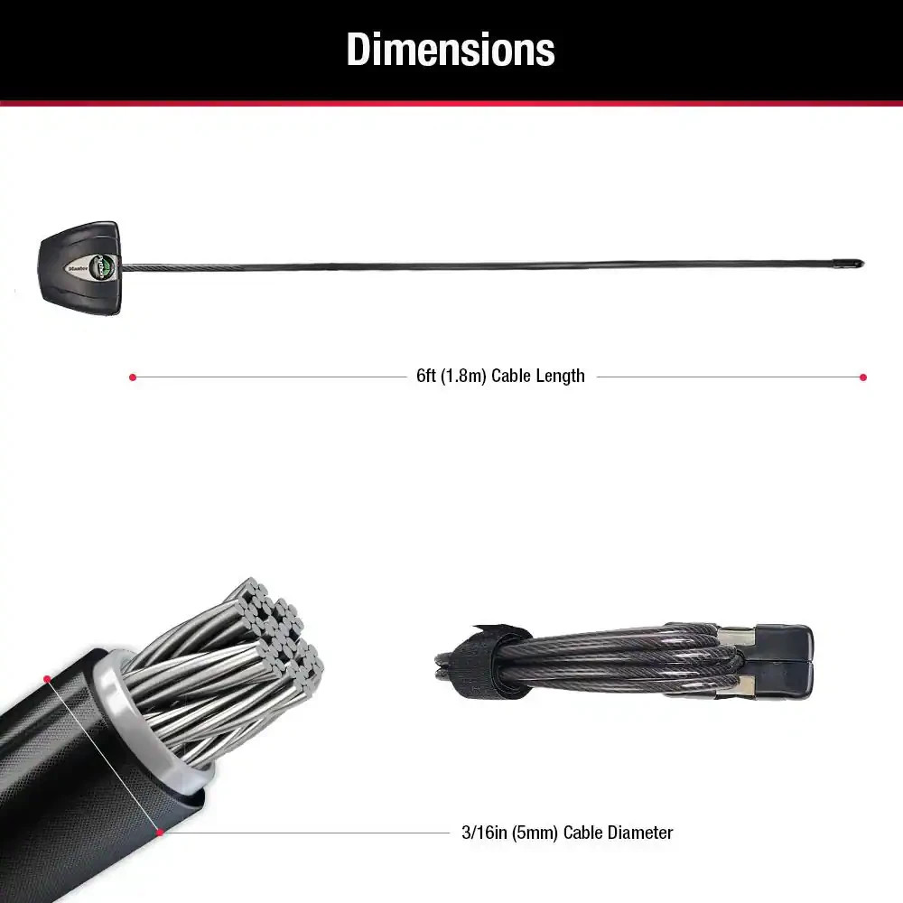 Python Cable Lock for Trail Camera Outdoor Equipment Locking Security Adjustable