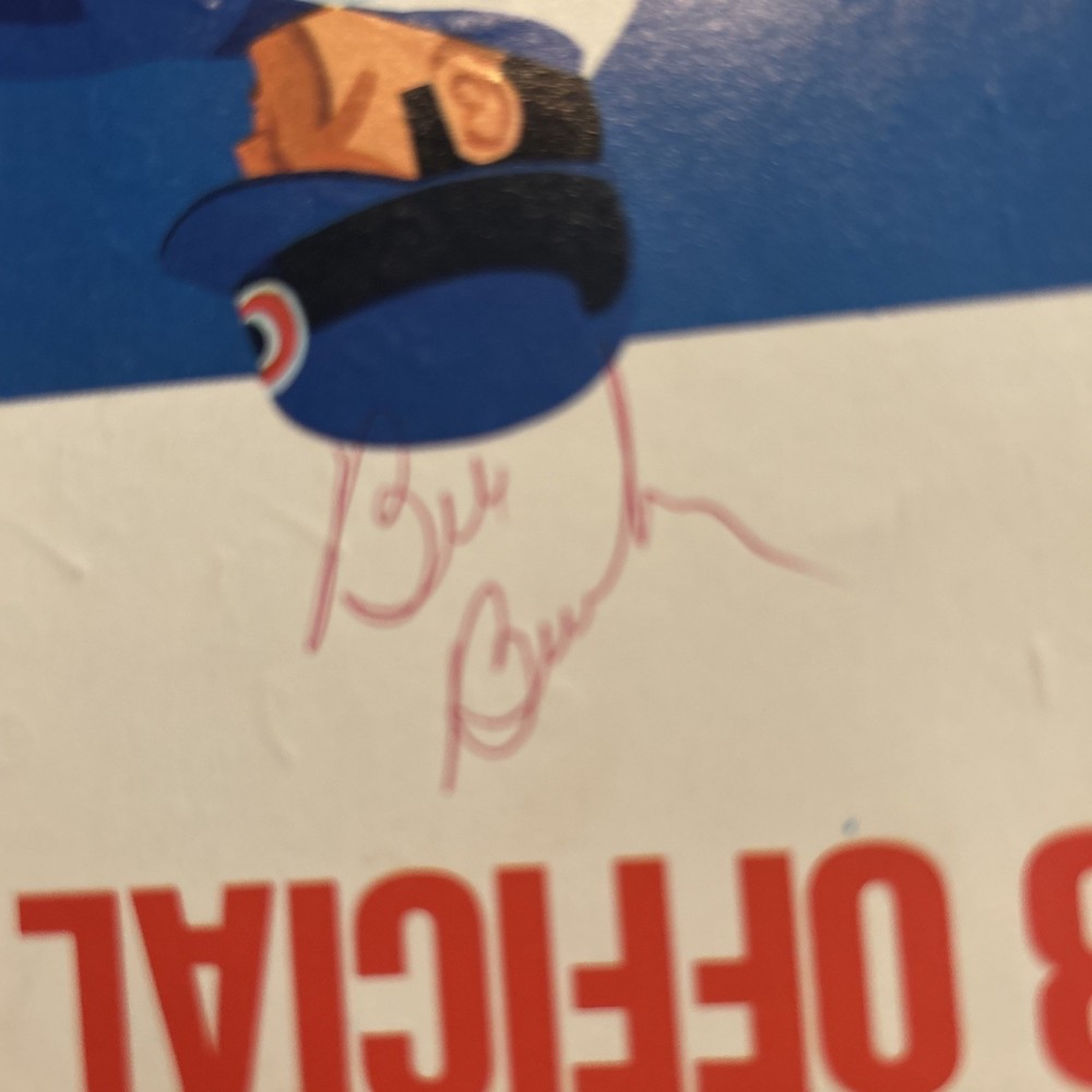 1978 Chicago Cubs Program with Autograph