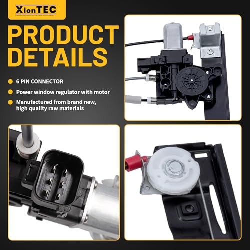 Power Window Regulator with Motor, Front Right Passenger Front Passenger Side