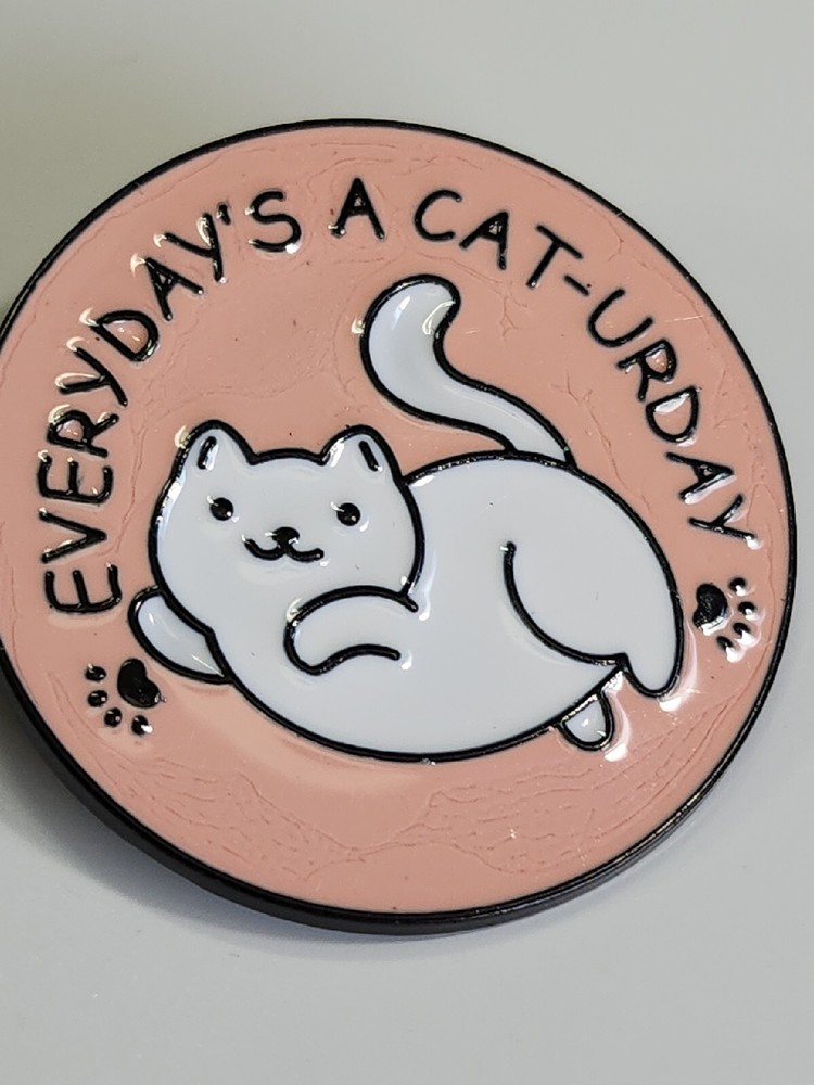 Everyday Is Cat-Urday Lapel Pin