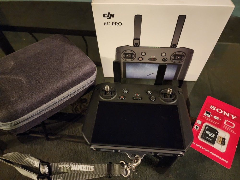 DJI RC Pro Controller, with Screen Protector, Hard Case, Lanyard, Bracket & Card
