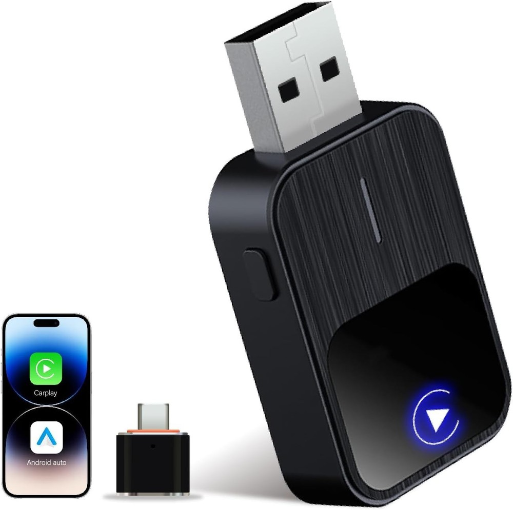 2026 Upgraded Wireless CarPlay Adapter for iPhone & Android Auto