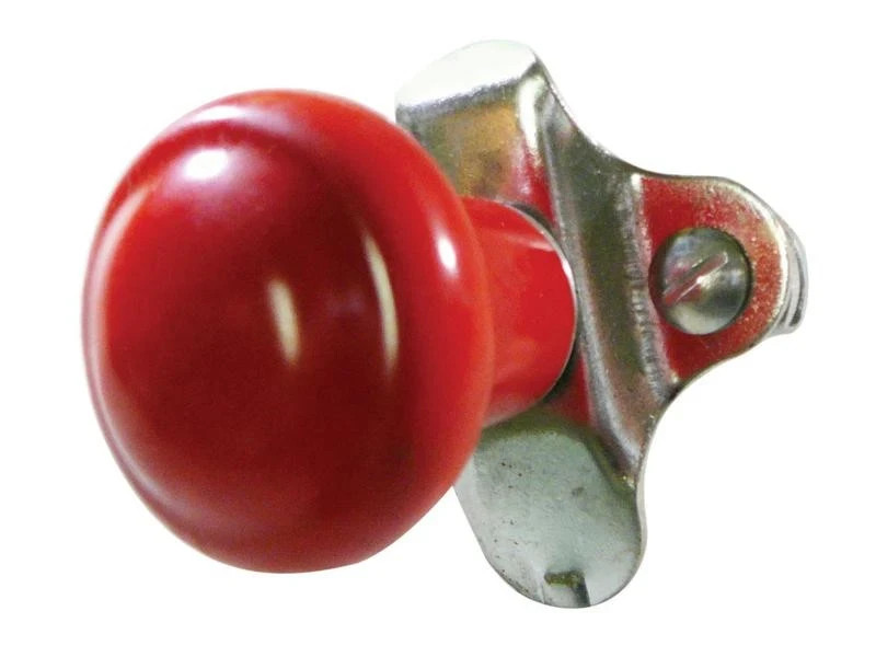 WS12 Red Universal Tractor Steering Wheel Spinner Knob Deep Spoke