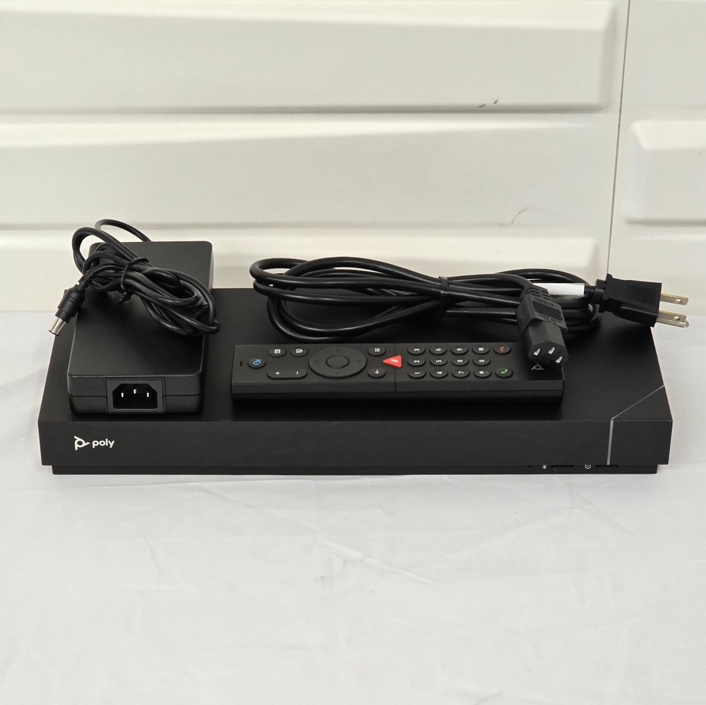 POLY G7500 Codec 4K Base Unit Video Conference Unit Polycom P011 W/ Remote