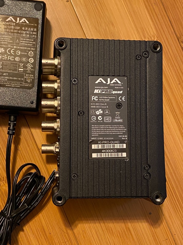 AJA Ki Pro Quad Pro 4K/QuadHD/2K/HD Solid State Video Recorder 4:4:4 RAW Capture