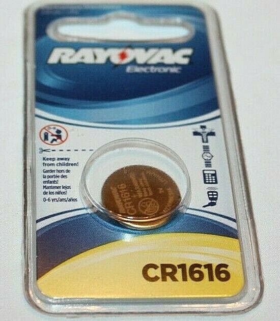 Rayovac 3V Lithium Battery CR1616