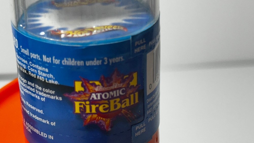 Hot Wheels Atomic FireBall Flix Candy Dispenser from 2000