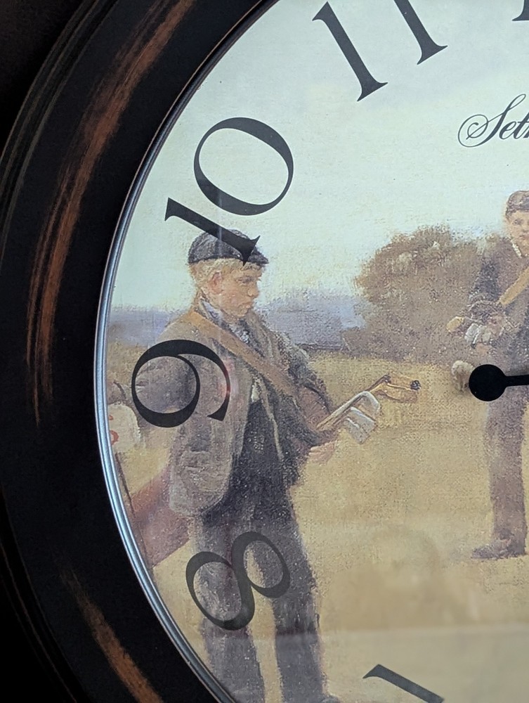Seth Thomas Golf Wall Clock/*Please Read Full Description.