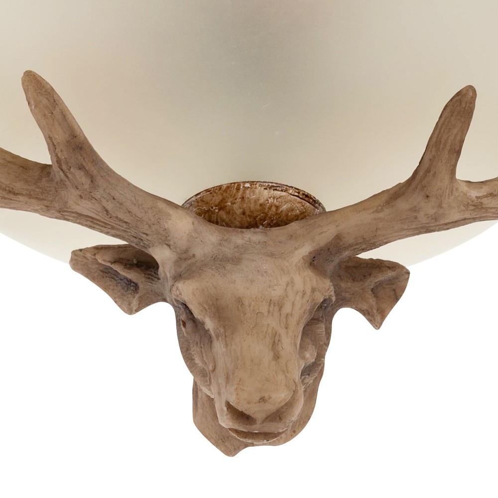 Ceiling Light, Flush Mount Lighting Fixture, 3-Light Ceiling Light Light Brown