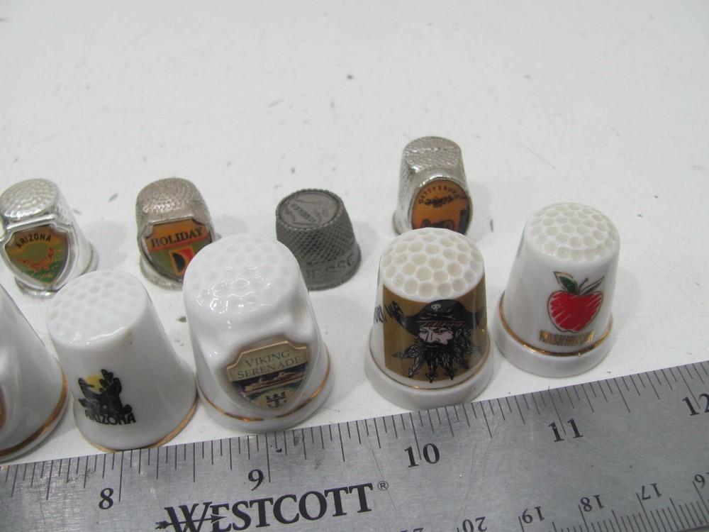 vintage thimble lot of 21