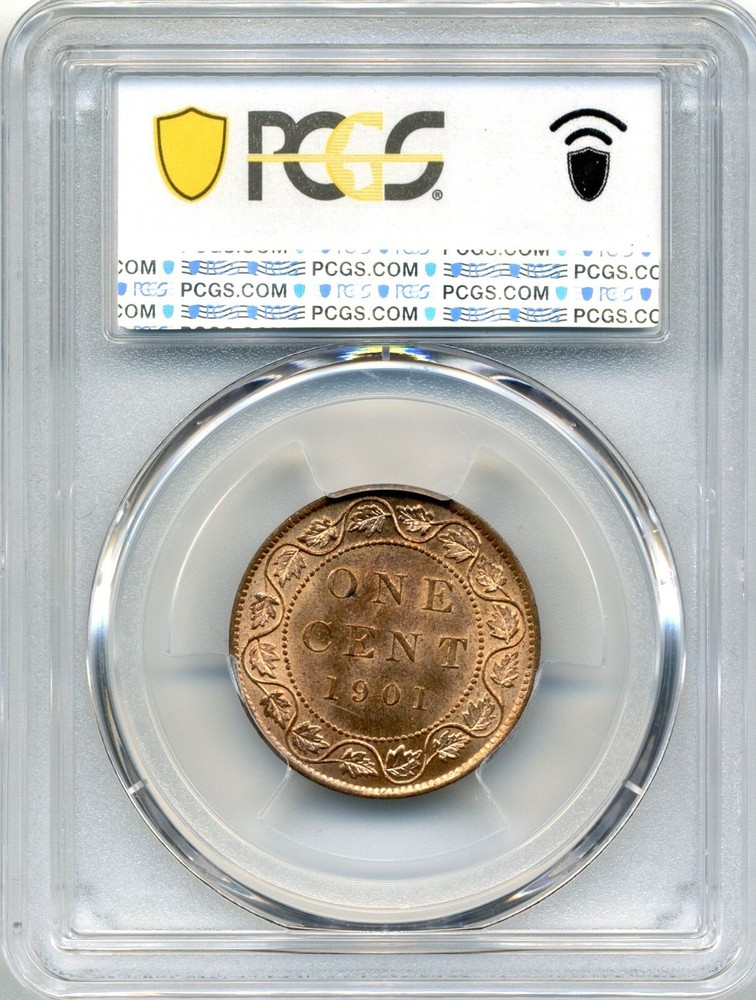 1901 Canada Large Cent - PCGS GEM Uncirculated MS 65 RB
