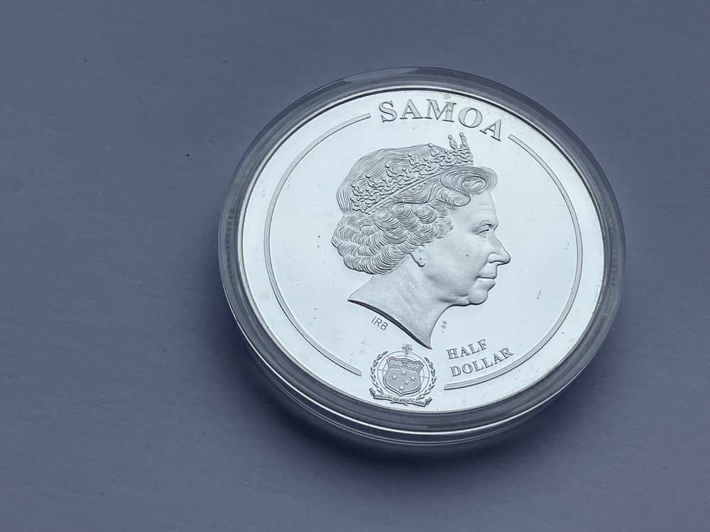 2020 SAMOA SILVER PLATED HALF DOLLAR HARRY POTTER ~ MAD-EYE