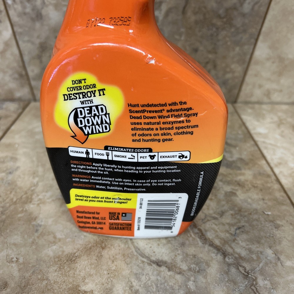 (2) Dead Down Wind Evolve Field Spray 32 oz Unscented Two Pack 64oz Total