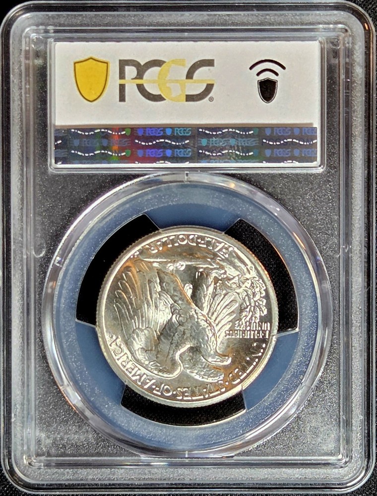 1945-D Walking Liberty Silver Half Dollar - PCGS MS65 Brilliant Luster! 👀😮🤤