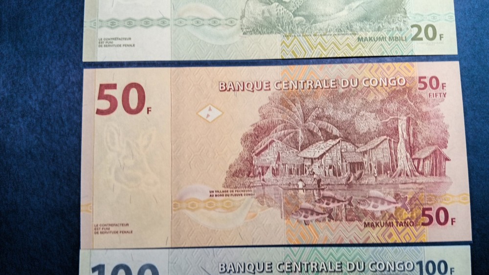 Congo 10 50 20 10 Centime UNC 2003 and 2007