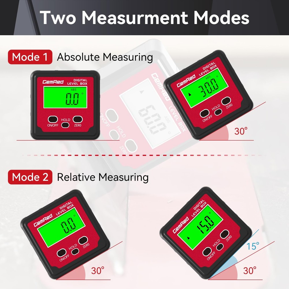 Digital Angle Gauge (Aluminum-with Hold Function)