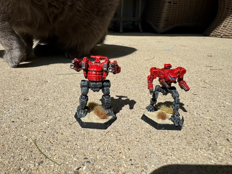 Catalyst Games Inner Sphere Security Lance painted Red Hunter Special Operations