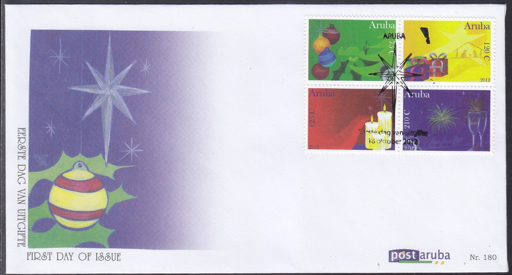 Aruba Issue FDC 2012 (180) Christmas