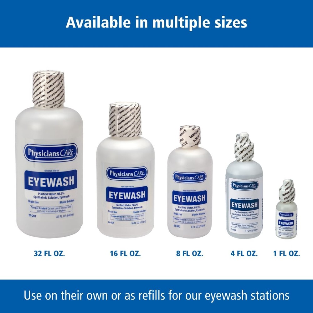 by First Aid Only 7-006 Eye Wash Solution, 4 oz Bottle