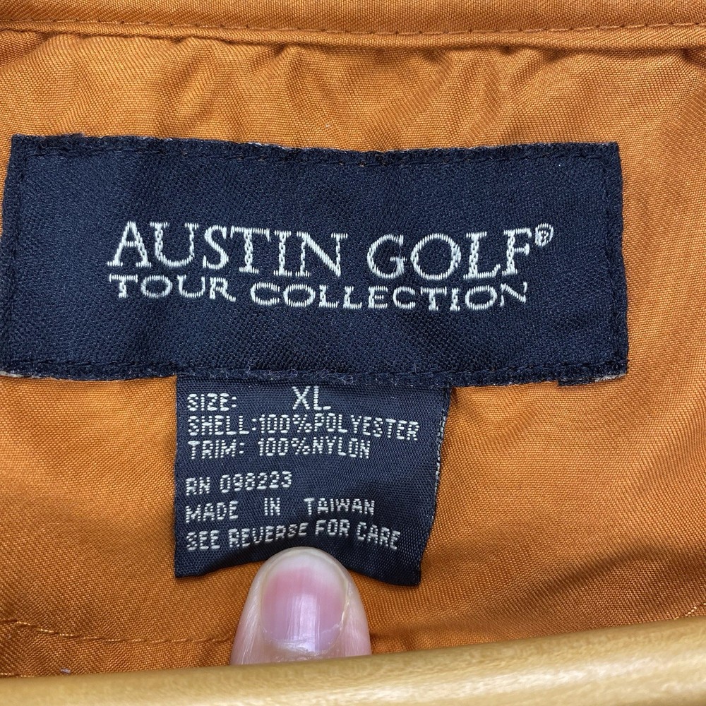 Austin Golf Tour Collection Jacket Men XL Pullover V Neck Rain Shell