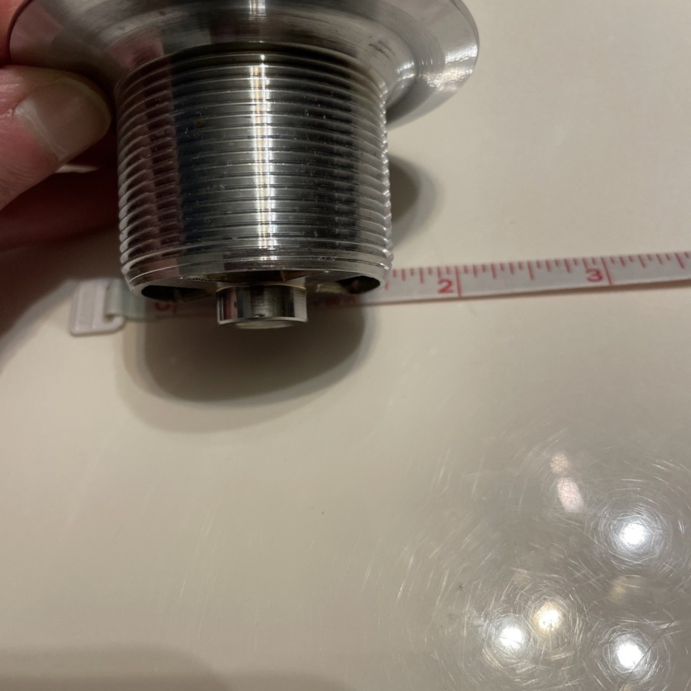 Watco Push-Pull Tub Drain Closure Stainless Steel