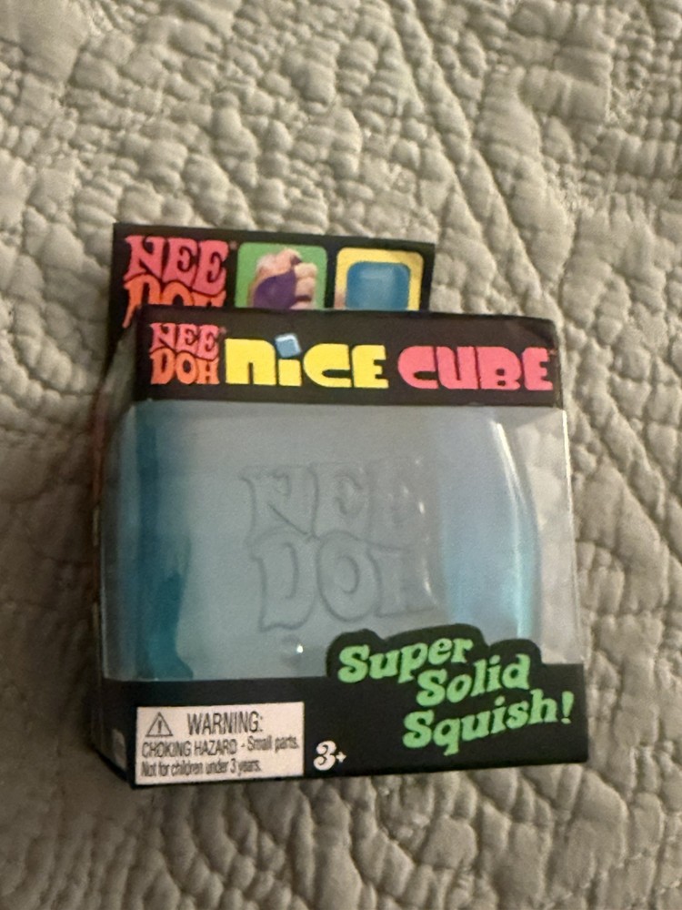 Nee Doh Super Solid Squish Squeeze Ball Blue Maltose 25348YP