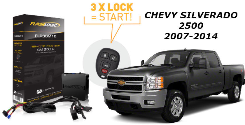 Flashlogic Remote Start for Chevy Silverado 2500 2010 V8 Plug N Play T Harness