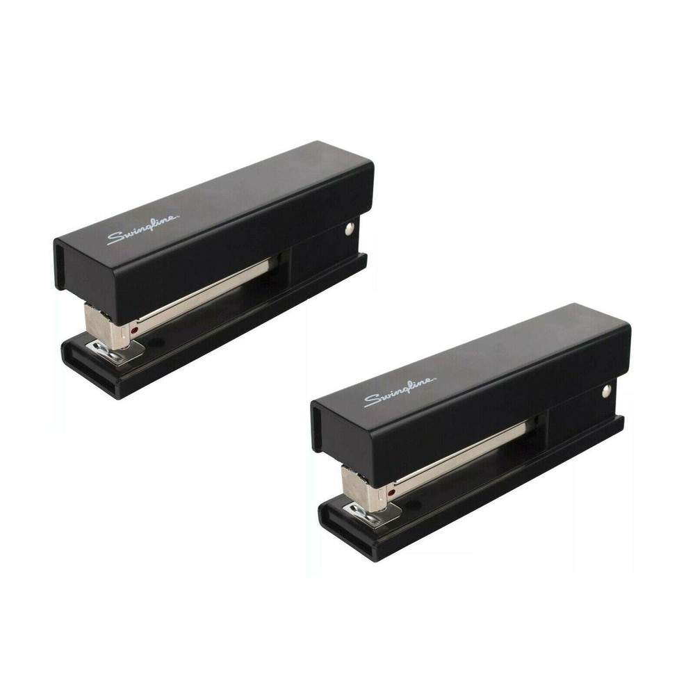 New 2-Pack Anti-Microbial Runway Stapler Half Strip Swingline 20 Sheet capacity
