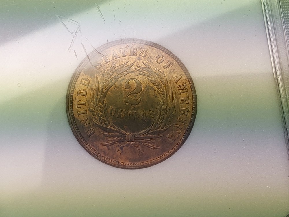 1866 Two Cent Piece BU