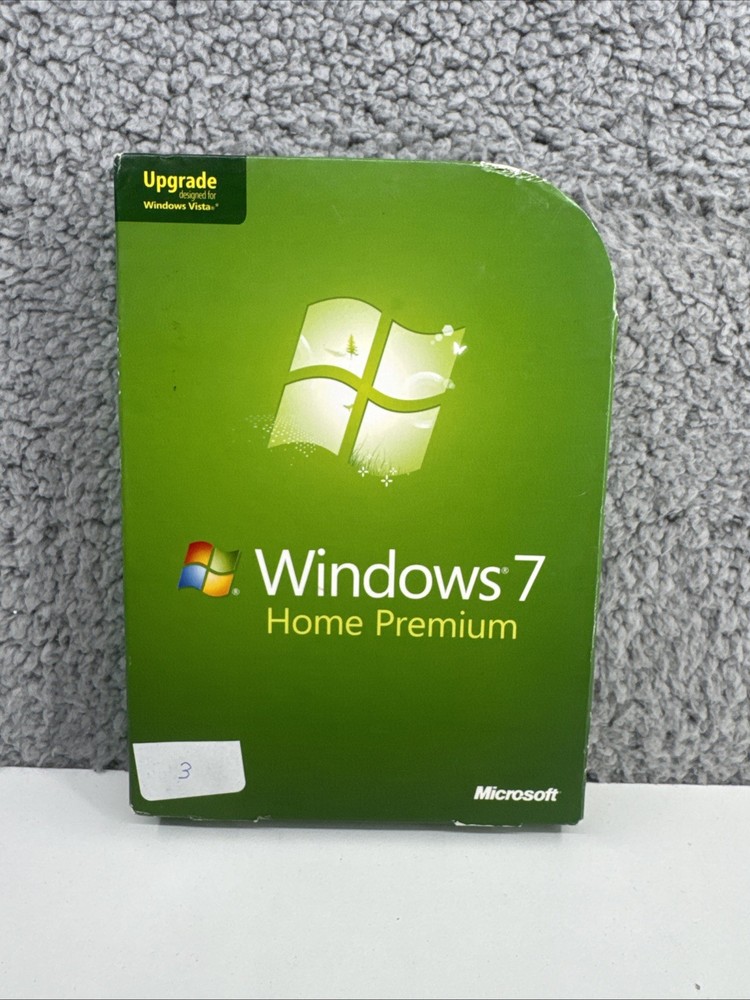 Microsoft Windows 7 Home Premium Upgrade 32 Bit and 64 Bit DVDs MS WIN