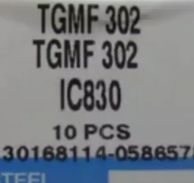 10  PCS  ORIGINAL  INSERTS        TGMF 302 IC830