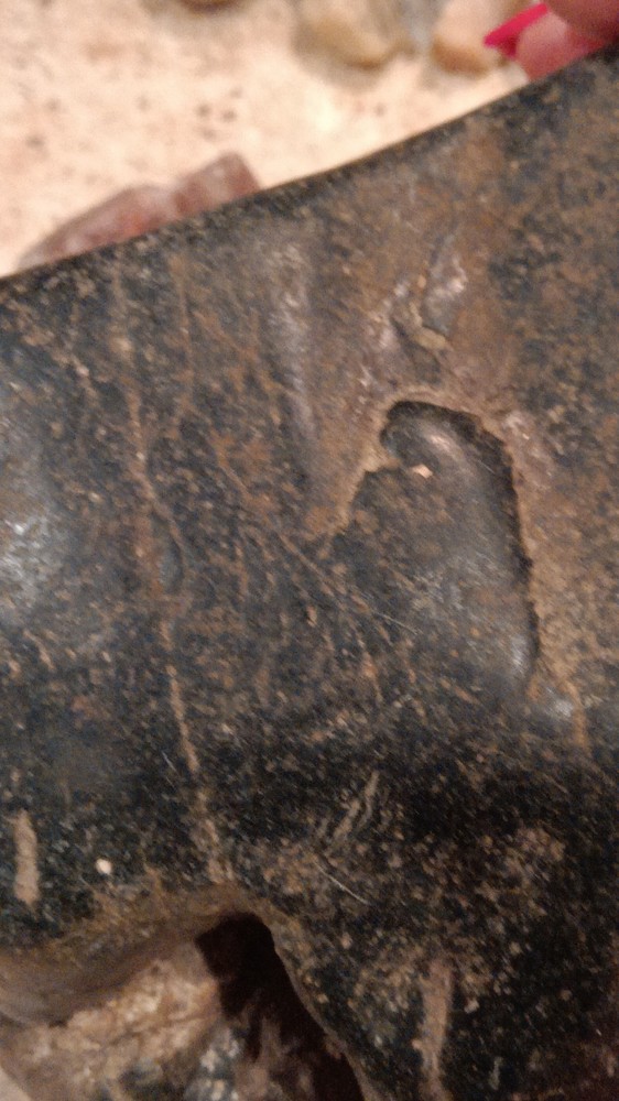 Large Black Carbonado Diamond 9lbs