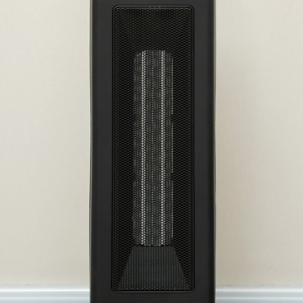 1400W Electric Heater with Oscillation, Timer, Black