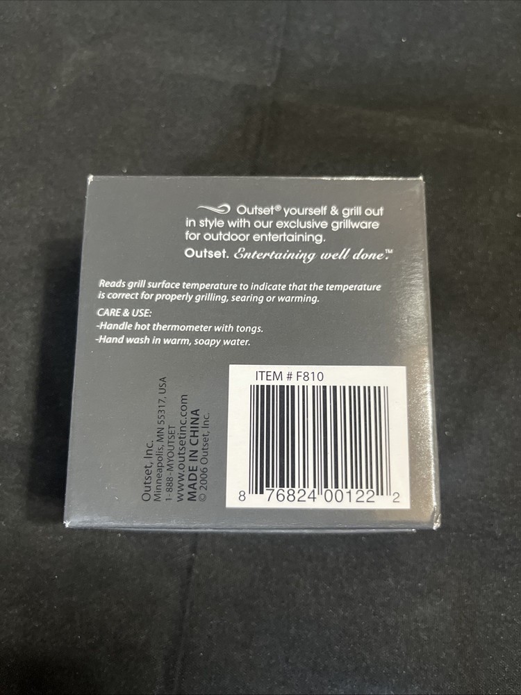 Outset Grill Surface Thermometer New