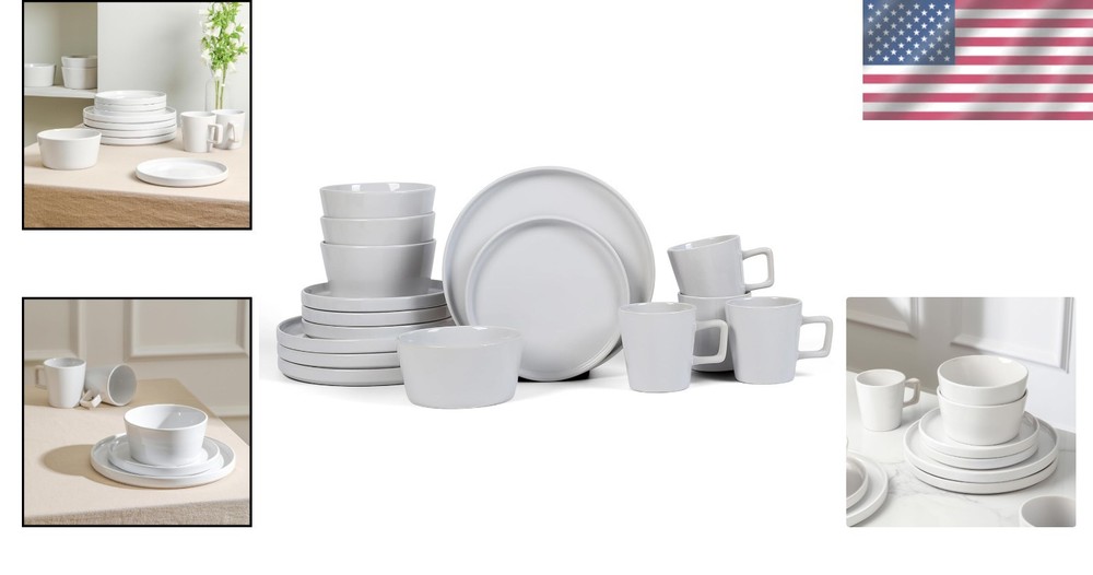 Celina 16-Piece Dinnerware Set, Service For 4, Stoneware