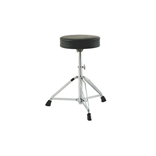 On-Stage MDT2 DrumFire Double-Braced Drum Throne, Chrome and Black