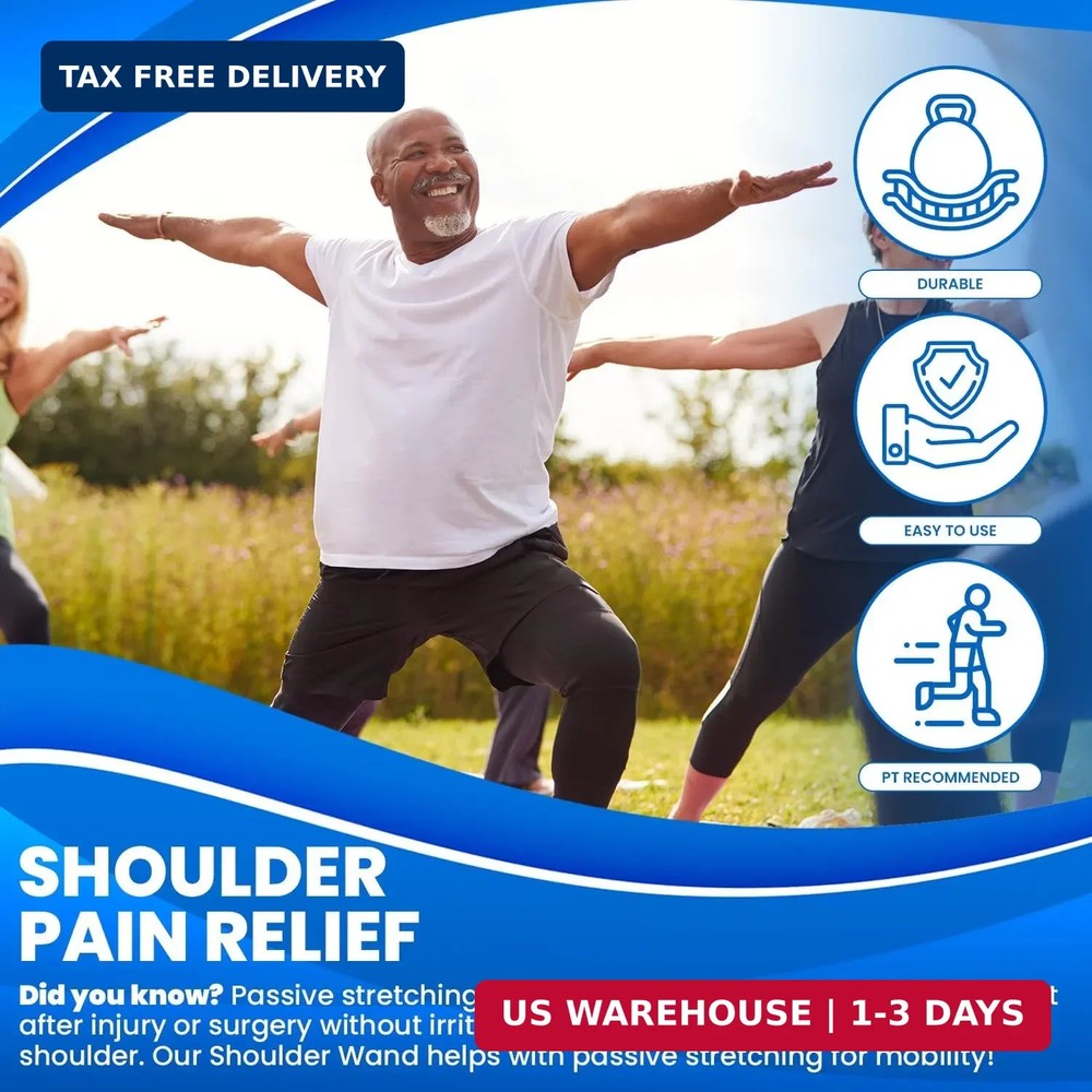 RangeMaster ShoulderWand Therapy Stretching Tool│Collapsible Stretching Bar │Phy