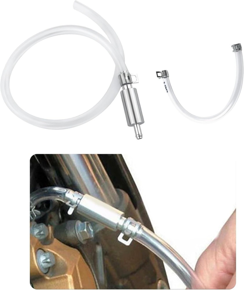 Universal Brake Bleeder Tool Kit with One-Way Check Valve - Durable & Easy Use