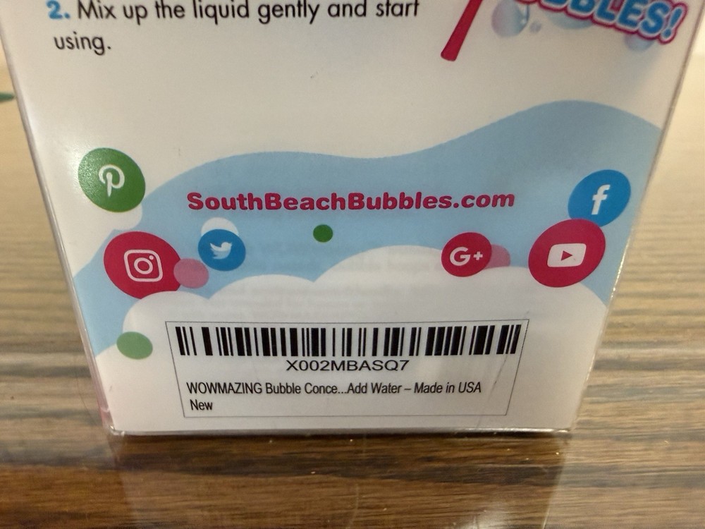 WOWmazing Giant Bubble Concentrate Solution Individual Packs