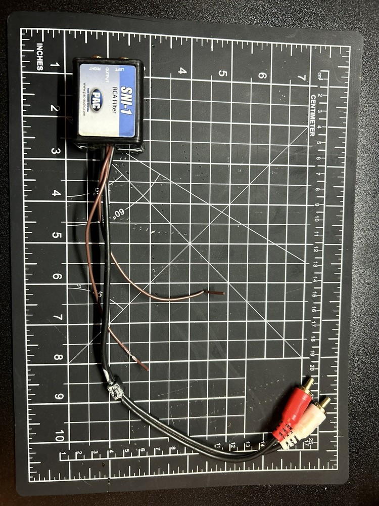 PAC SNI-1 RCA Ground Loop Noise Elimination Filter Isolator