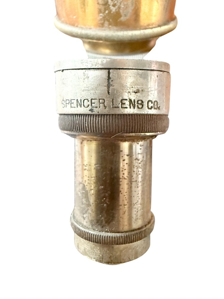 Antique Bausch and Lomb Brass Microscope with Case