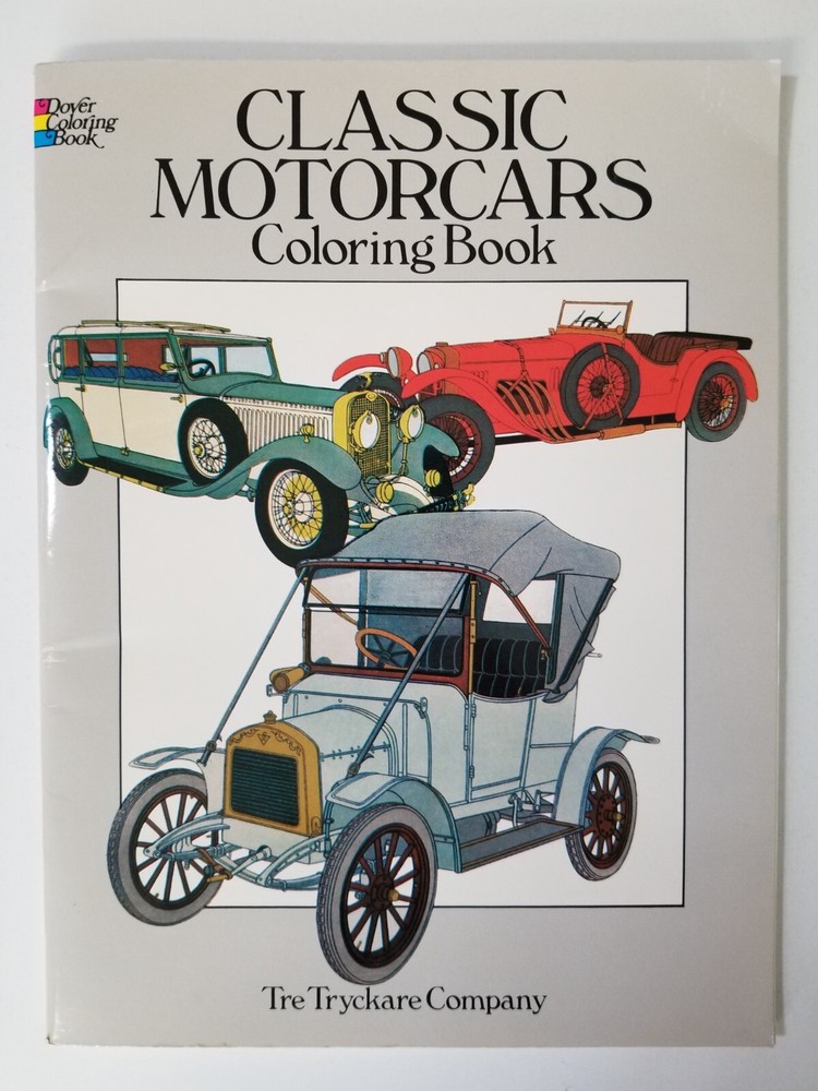 Classic -Motorcars- Coloring Book